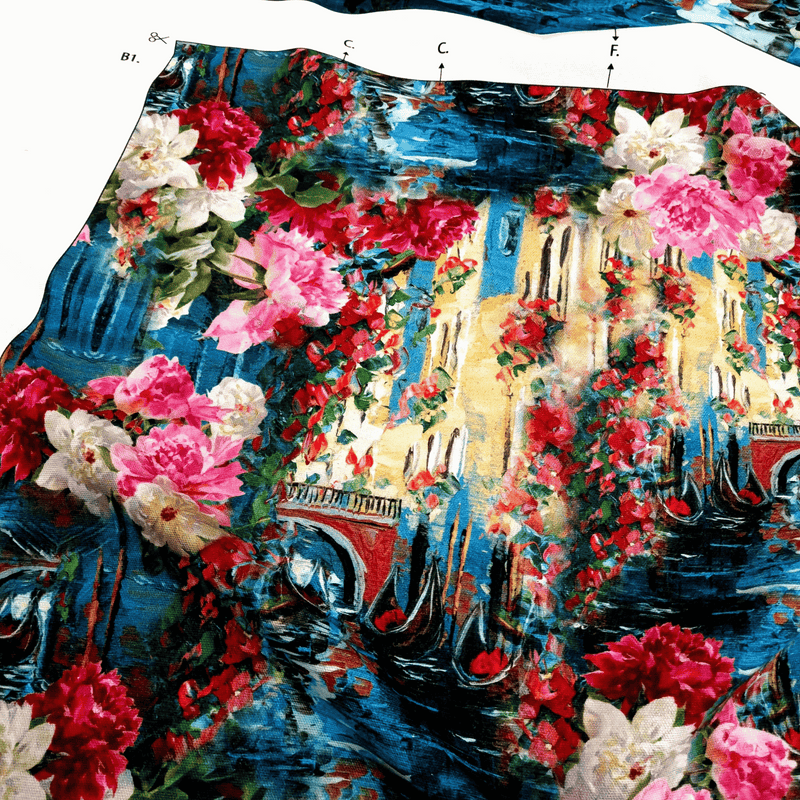 Doppelseitiges Shopper-Taschen-Panel – VENICE