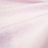Piquet millerighe con stampa digitale H 150 cm - CUORI/ROSA