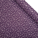 Bedruckte Pannolenci H 180 cm – AUBERGINE/WEIßE HOLUNDERBLUMEN