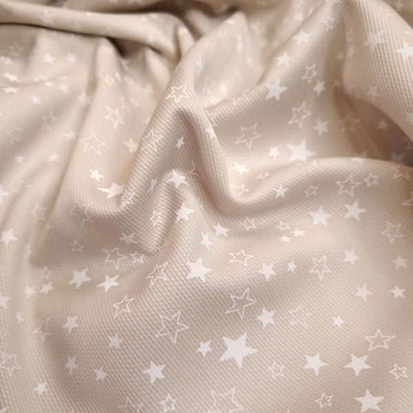 Piquet millerighe H 150 cm - STELLINE BEIGE