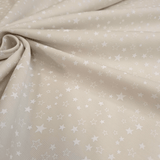 Piquet de coton H 150 cm - ÉTOILES BEIGE