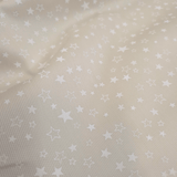 Piquet de coton H 150 cm - ÉTOILES BEIGE