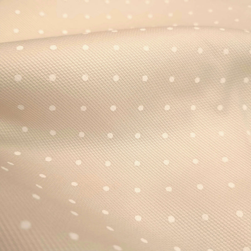 Baumwoll-Piquet H 150 cm – BEIGE PUNKT
