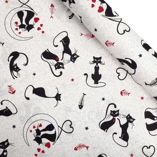 Cotone Fondo Panama H 180 cm - GATTI INNAMORATI