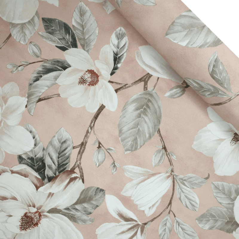 Tessuto no stiro H 160 cm - MAGNOLIE FONDO CIPRIA