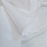 Tessuto Raso di Puro Cotone H 165 cm - BIANCO