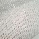 Tessuto Rete Lurex H 150 cm - ARGENTO