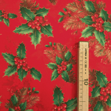 Cotone Half Panama Digital H 150 cm - AGRIFOGLIO/ROSSO