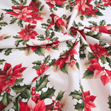 Cotone Half Panama Digital H 150 cm - STELLE DI NATALE/BIANCO