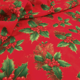 Cotone Half Panama Digital H 150 cm - AGRIFOGLIO/ROSSO