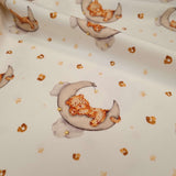 Jersey di Cotone Digital H 150 cm - SOGNI D'ORO/BIANCO LATTE