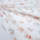 Tessuto Cotone "Collezione Baby Wonderland" H 145 cm - AZZURRO