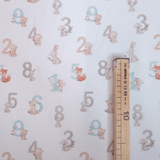 Tessuto Cotone "Collezione Baby Wonderland" H 145 cm - AZZURRO