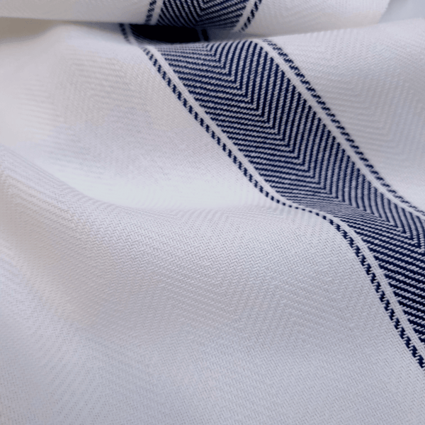 Tessuto per Asciugapiatti spinato H 60 cm - BIANCO RIGA MARINO