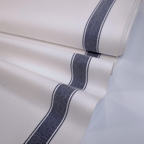 Tessuto per Asciugapiatti spinato H 60 cm - BIANCO RIGA MARINO