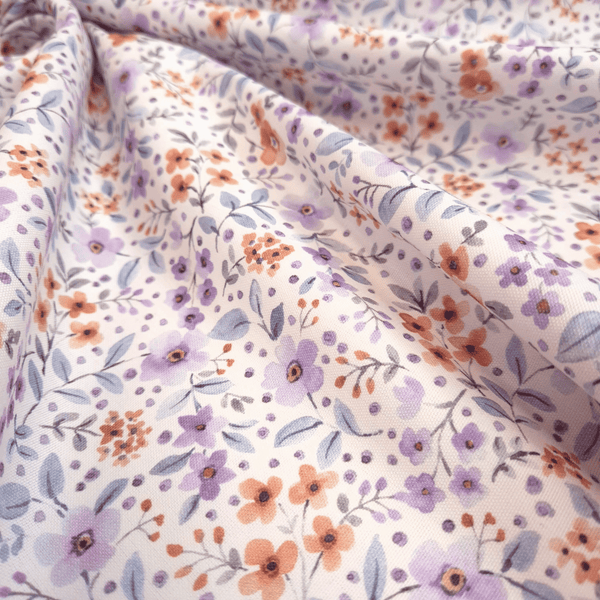 Panama Misto Cotone H 300 cm - FIORELLINI LILLA