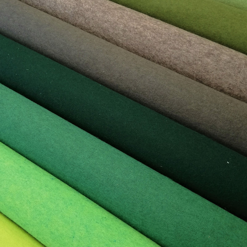 Feltro Lana H 150 cm - TONALITA' VERDE