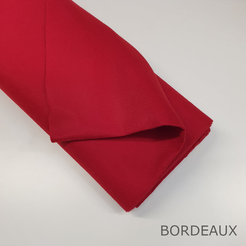Pannolenci teinte Rouge - coupe minimum ou multiples de 25 x 180 cm