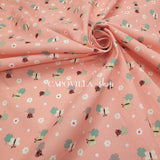 Tessuto Cotone H 140 cm - COCCINELLE/CORALLO