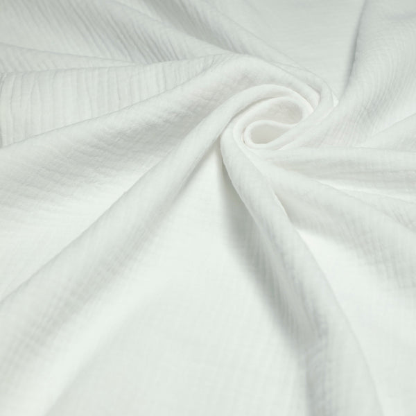Mussola di Cotone Doppia Garza H 140 cm - LATTE