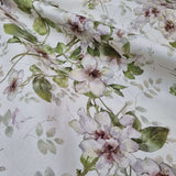 Cotone Fondo Panama Digital H 280 cm - FIORI VERDI