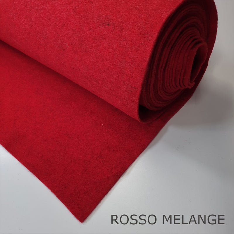 Feltro Lana tonalità Rosso - taglio minimo o multipli da 25 x 150 cm –  Capovilla Shop