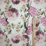 Cotone Fondo Panama Digital H 280 cm - PEONIE ROSA