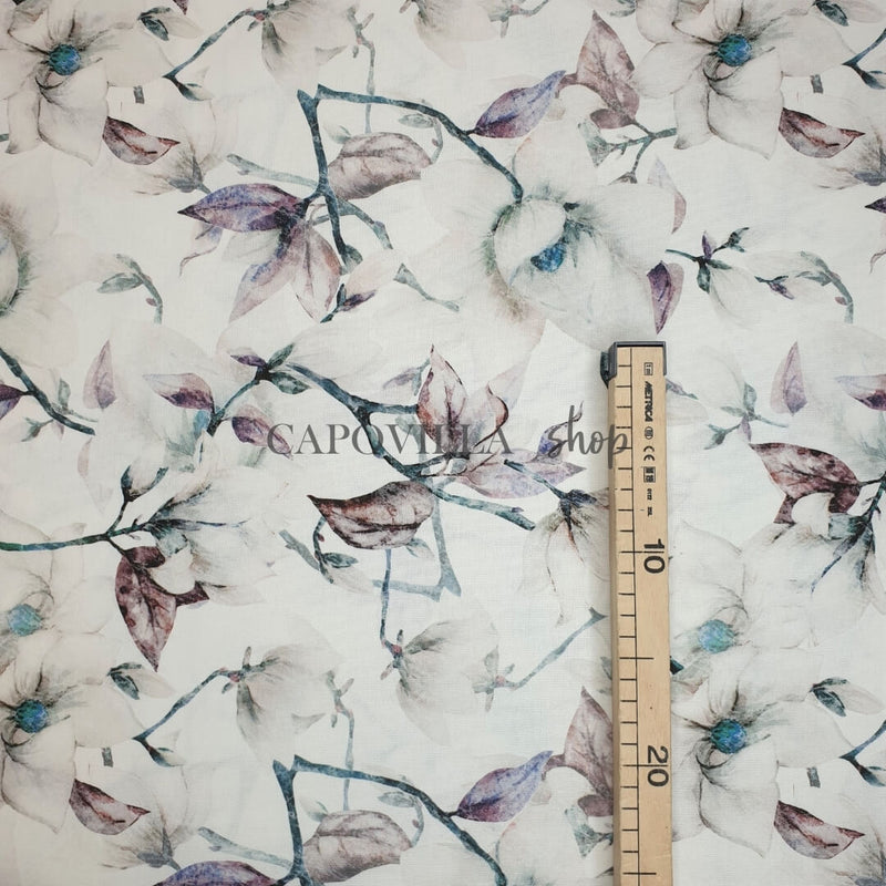 Cotone Fondo Panama Digital H 280 cm - MAGNOLIA D'INVERNO