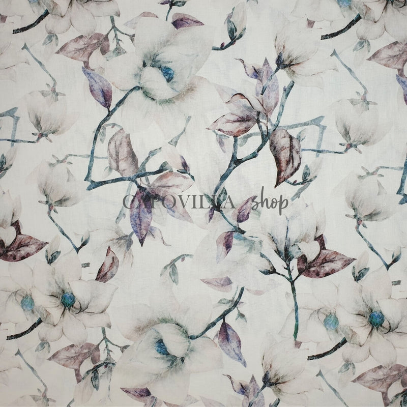 Cotone Fondo Panama Digital H 280 cm - MAGNOLIA D'INVERNO