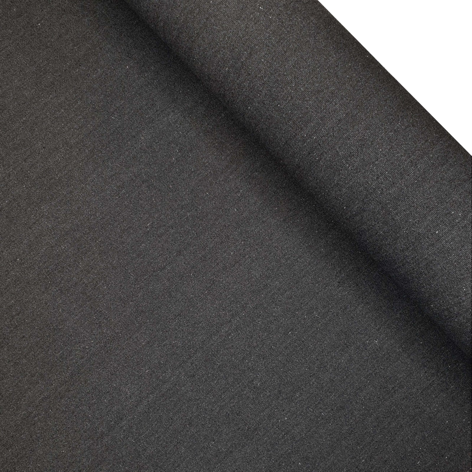 Tessuto In Cotone Homescapes Per Arredamento – Tinta Unita Black, Peso 310g/m², Larghezza 150 Cm – Venduto Al Metro - 3