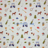 Baumwollstoff - SPORT - Mindestzuschnitt oder Vielfaches von 25 x 150 cm