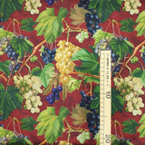 Panama Digital Fund Baumwolle H 160 cm - HARVEST/BORDEAUX