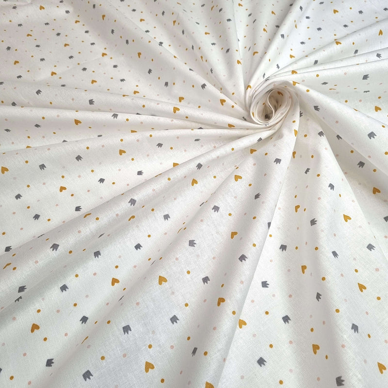 Tessuto Cotone H 140 cm - QUEEN