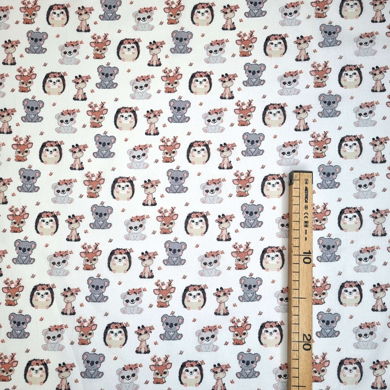 Baumwollstoff - BABYTIERE H 140 cm