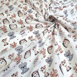 Baumwollstoff - BABYTIERE H 140 cm