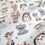 Baumwollstoff - BABYTIERE H 140 cm
