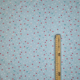 Tessuto Cotone H 140 cm - RICCI/AZZURRO