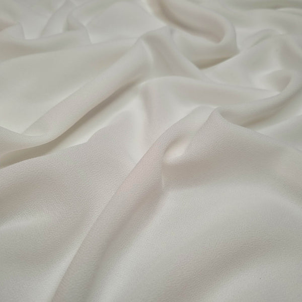 Tessuto Georgette H 145 cm  - PANNA