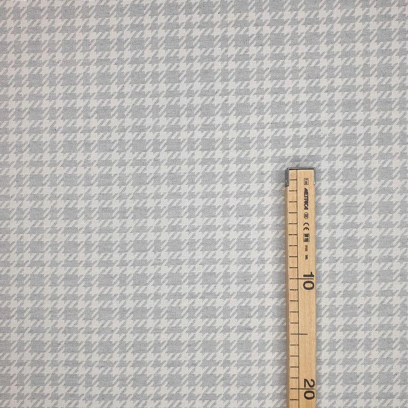 Tessuto Arredo Gobelin H 280 cm - PIED DE POULE GRIGIO