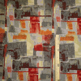 Tessuto Arredo Gobelin H 280 cm - GEOMETRICO ROSSO
