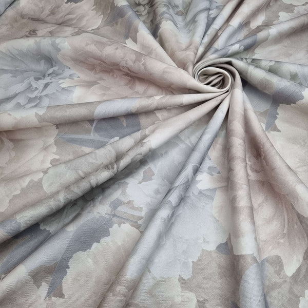 Baumwollmischung mit Digitaldruck – BLUMENMUSTER H 280 cm