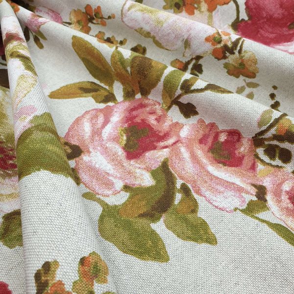 Rohbaumwolle H 280 cm – BLUMENMUSTER