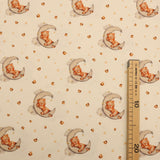 Jersey di Cotone Digital H 150 cm - SOGNI D'ORO/BIANCO LATTE