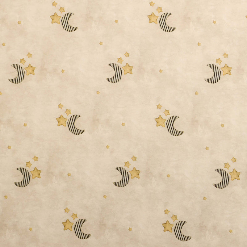 Jersey di Cotone Digital H 150 cm - SOGNI D'ORO/BEIGE