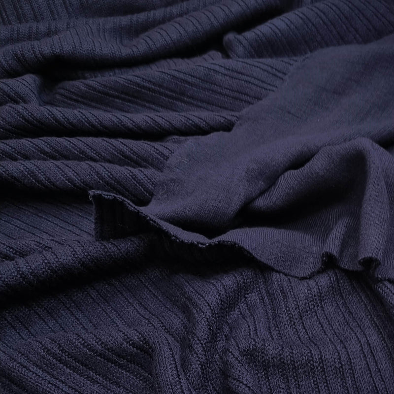 Maglia a coste H 150 cm - BLU