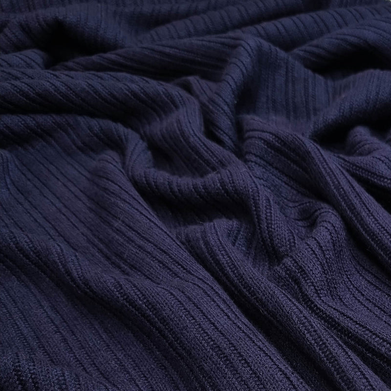 Maglia a coste H 150 cm - BLU