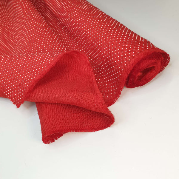 Juta H 155 cm - ROSSO POIS BIANCHI