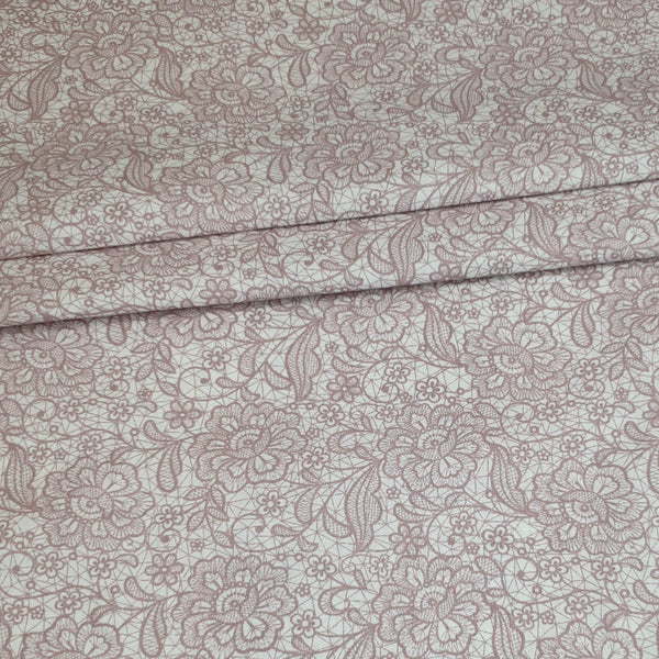 Cotone Percallino H 290 cm - PIZZO ROSA ANTICO