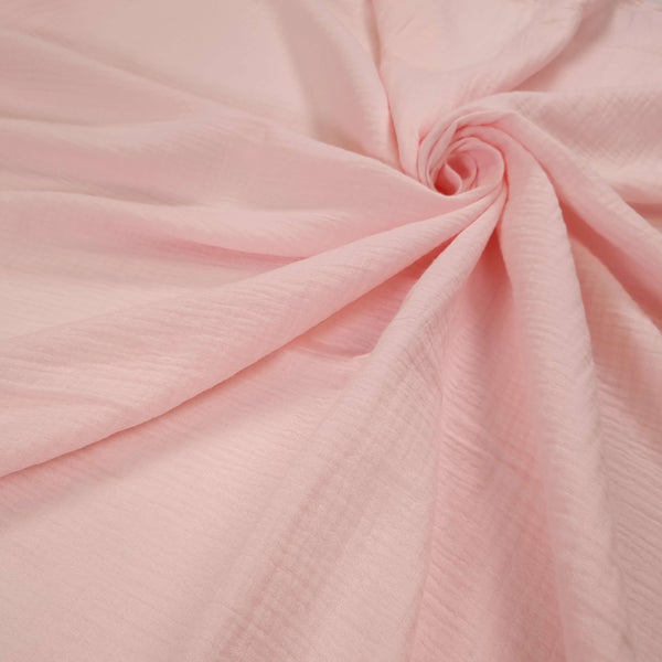 Mussola di Cotone Doppia Garza H 140 cm - ROSA