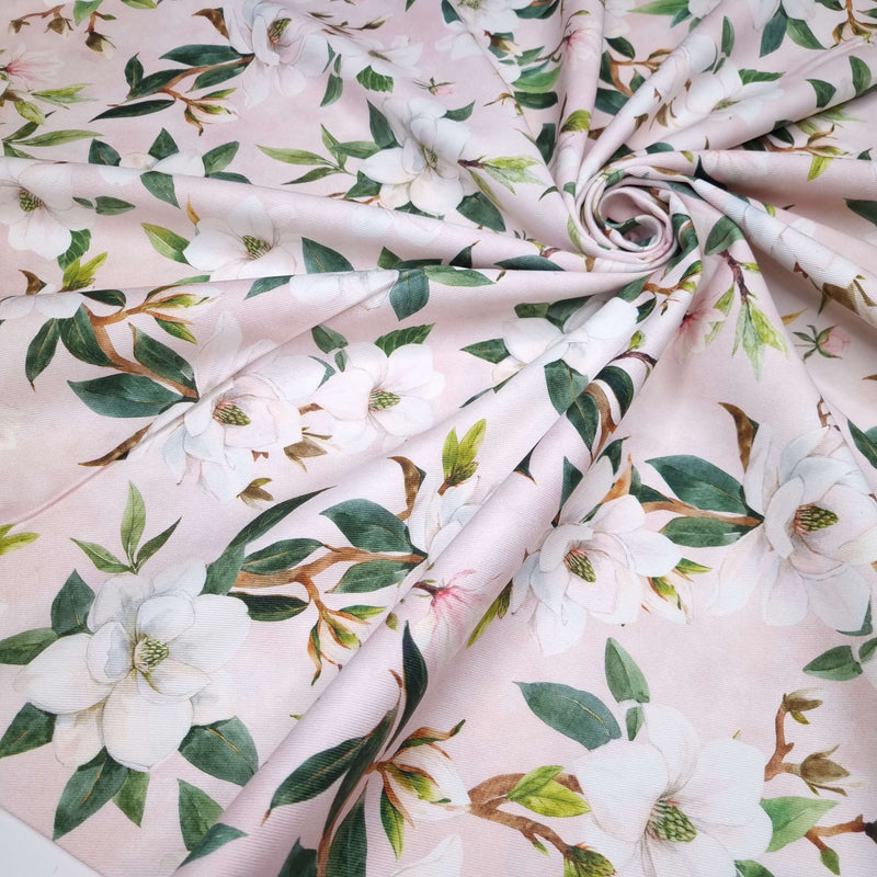 Baumwolle Panama Digital Fund H 160 cm - MAGNOLIE/ROSA